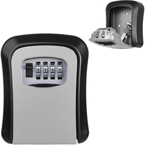 Boite a Clef Securisee,Boite à Clé Murale de avec Code à 4 Chiffres, Key Safe Combination Lock Les clés de, pour L'école de Garage (1/4)
