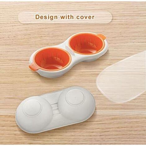 Cuiseur D'oeufs À La Vapeur Pour Micro-ondes,2 Packs De Cuiseurs D'oeufs À La Vapeur Pour Oeufs Durs À La Coque,Cuiseur D'oeufs Durs Pour
