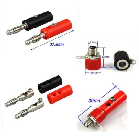Câble Adaptateur XT60 Mâle Vers Fiche Banane 4 Mm – 22 Cm – 12 AWG – Silicone Extra Souple – Pour Chargeur RC Et Modèles Miniatures – RiToEasysports