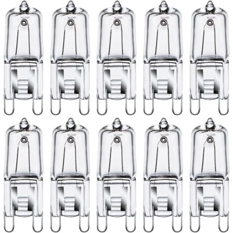 G9 Ampoules Halogènes G9 35W Ampoules Capsule G9 230V 2800K Blanc Chaud à Intensité Variable 10 Pack