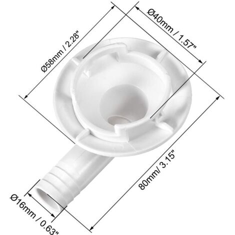 Connecteur Coude Drainage Climatisation 22.5mm Pour Mini-Split Et Unités Fenêtre