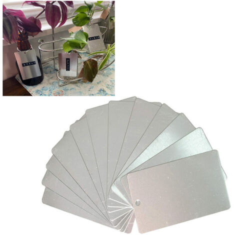 50 pièces, Étiquettes de plantes en aluminium, étiquettes d'arbre, de jardin, d'extérieur, en métal, imprimées vierges (1/4)