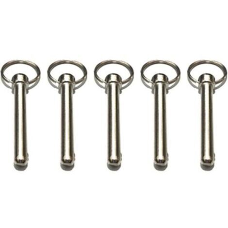 Goupilles de verrouillage rapides 8 mm – Lot de 10, extrémité boule à ressort, pour bimini et équipement marin (1/4)