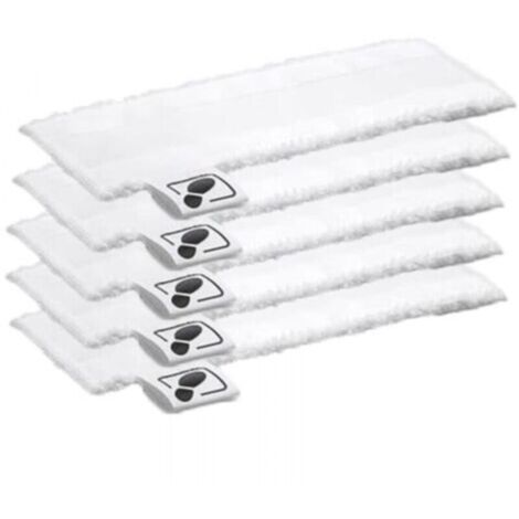 Lot de 5 tampons microfibre compatibles avec nettoyeurs vapeur EasyFix SC2, SC3, SC4 et SC5 – haute absorption (1/4)