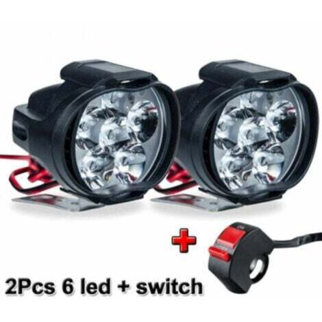 Phare LED auxiliaire moto & quad – THSINDE TRIMEC – 12 V, IP67, 30 W, lumière blanche, montage universel (1/4)