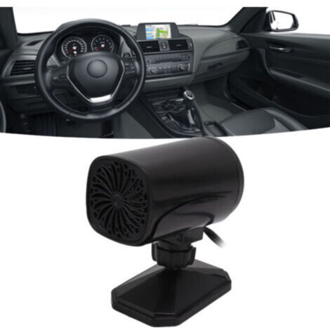 Ventilateur chauffage & refroidissement voiture 2-en-1, dégivreur portable 12 V, noir – sans marque (1/4)