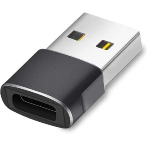 Adaptateur USB-C vers USB-A mâle – Charge rapide 3A & transfert données jusqu’à 480 Mbps – Compatible iPhone 12/13, finition aluminium (1/4)