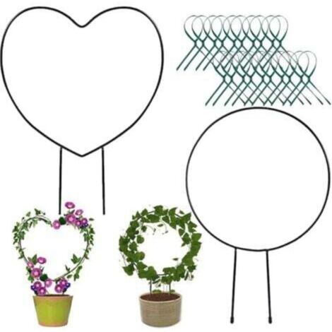 Piquets de soutien pour plantes d’intérieur et d’extérieur – Lot de 2, en bambou naturel, hauteur 60 cm, idéal pour lianes et plantes grimpantes (1/4)