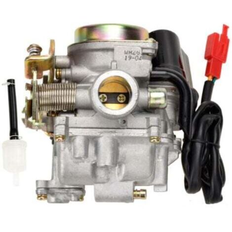 HomeVortex 19mm Inlaatcarburateur Voor GY6 139QMB – Geschikt Voor 50cc-80cc 4-takt Chinese Scooters (o.a. Apollo, Baja, Coolster, Sunl)