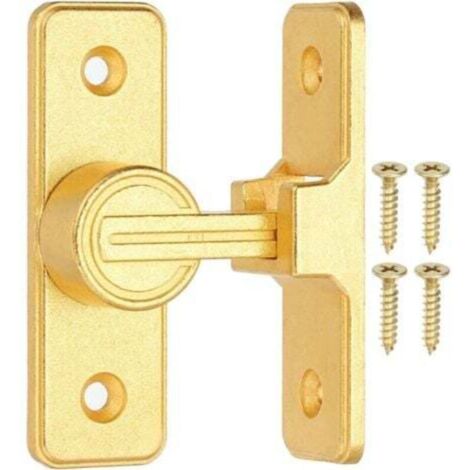 Serrure pour porte coulissante et porte de grange à 90° – Mécanisme anti-intrusion avec verrouillage par basculement, finition métal robuste (1/4)