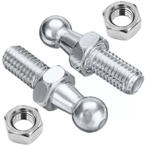 Rotule de vérin à rotule M8 – 2 pièces en acier trempé, compatible avec vérins à gaz, fixation sphérique haute résistance (1/4)