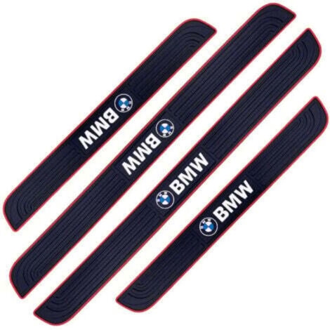 4 barres de seuil adhésives pour voiture – caoutchouc souple PVC, 4 pièces, protection seuil de porte universelle (1/4)