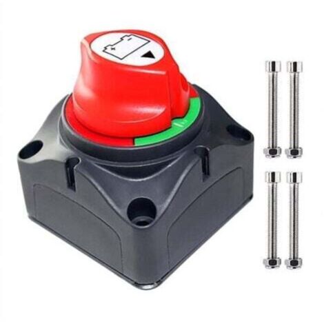 Interrupteur isolateur de batterie 12–48 V étanche 275 A pour voiture, bateau et véhicule – coupe-circuit haute sécurité (1/4)