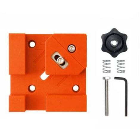 Equerre Multifonction 90° pour Menuiserie Bois et Ébénisterie – Montage Meubles, Couleur Orange (1/4)