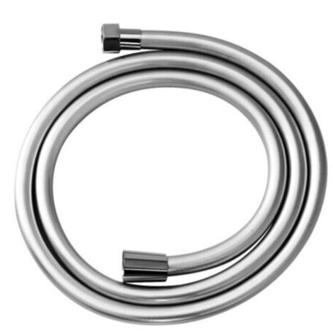 Tuyau de douche flexible 1,2 m – finition chromée brillante, anti-enroulement, raccord universel 1/2″ (1/4)