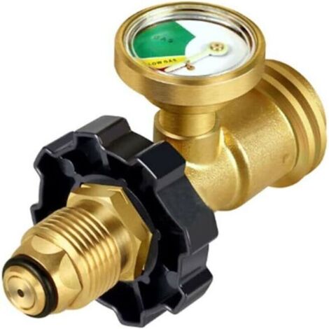 Manomètre de Pression pour Bouteille de Gaz Propane – Indicateur de Niveau et Surveillance de la Pression Basique pour Cylindre GPL (1/4)