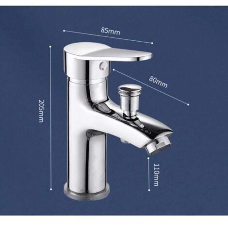 Robinet Baignoire Monocommande Chaud/Froid en Alliage – Mitigeur Douche et Baignoire pour Salle de Bain (1/3)