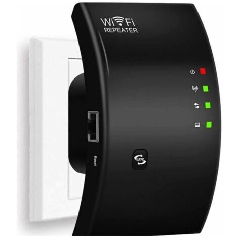 Répéteur WiFi N300 Puissant, Amplificateur de Signal sans Fil, Couverture Jusqu’à 200 m², 1 Port Ethernet, Installation Facile, Compatible Toutes Box Internet (1/4)