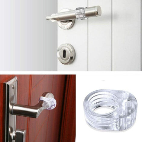 Protection Pour Poignée De Porte Lot De 10 Butées Transparentes Antichoc Pour Portes Et Fenêtres (1/3)