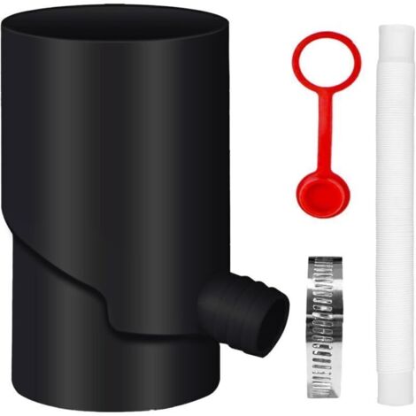 Collecteur D’eau De Pluie 100 Mm Noir Avec Tuyau Télescopique Antigel – Rendement Jusqu’à 85 % Pour Toiture Et Jardin (1/4)