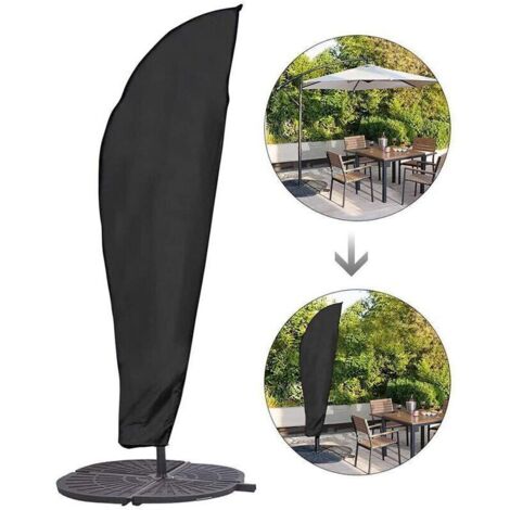 Housse de Protection Étanche et Résistante pour Parasol Déporté 280 x 30 x 81 x 45 cm – Bâche Anti-UV et Antipoussière (1/4)