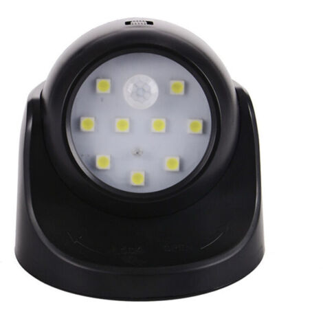 Spot LED Extérieur Sans Fil avec Détecteur de Mouvement, 150 Lumen, Sphère Réglable 360°, Rotation et Inclinaison, Alimentation Pile (1/4)