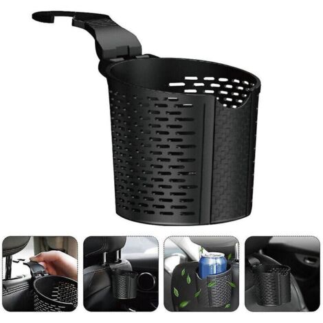 Porte-Gobelet Suspendu pour Voiture – Support Universel pour Appui-Tête – Noir – 1 Pièce (1/3)