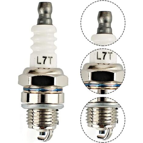 Bougie d’allumage L7T compatible pour tronçonneuse, tondeuse à gazon, débroussailleuse et petit moteur – pièce de rechange universelle (1/3)