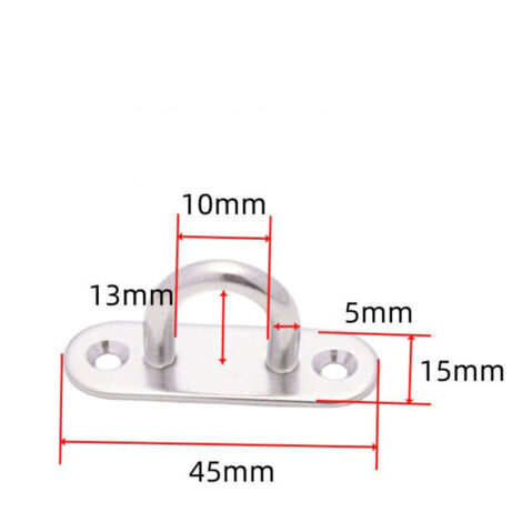Plaque À Oeillets En Acier Inoxydable Pour Fixation De Parasol – 4 Pièces, Résistante À La Corrosion Et À L’Usure (1/3)