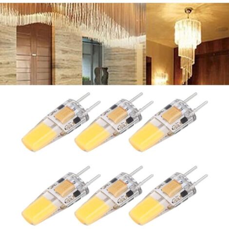Ampoule LED 5 W 12 V GY6.35 500 lm Angle de Faisceau 360° Blanc Chaud pour Plafonnier avec Douille en Silicone (1/3)