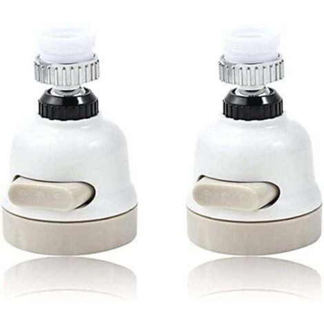 Lot de 2 Têtes Mobiles pour Robinet de Cuisine – Aérateur Économiseur d’Eau avec Rotation 360° et Fonction Anti-Éclaboussures (1/4)