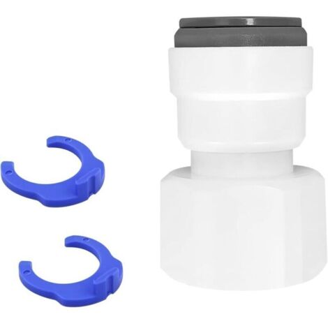 Raccord RO pour Filtre à Eau Osmoseur – Raccord Rapide 1/2 Pouces Fileté Femelle à Poussée, Compatible Tuyau Réfrigérateur (1/4)