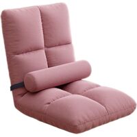 Canapé-lit bébé pliable avec assise ergonomique inclinable pour studios, chambres fumeurs, alcôves, baies vitrées - rose