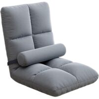 Canapé-lit pliant pour bébé, siège inclinable ergonomique, convient pour studio, chambre fumeur, alcôve, baie vitrée - Gris