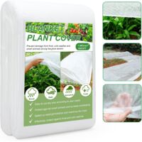 Protection Gel Plantes Filet Anti-Grêle Réutilisable 3x15m Couverture Horticole Potager Fleurs Fruits Legumes Protection UV-Blanc