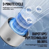 Bouteille D'eau Hydrogène 420 Ml Avec Générateur - Technologie SPE/PEM, Enrichit L'eau En 3 Minutes - 8