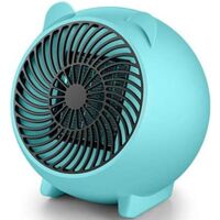 500W Mini Radiateur soufflant Céramique PTC Radiateur Soufflant Électrique Portatif Chauffage Soufflant Silencieux Chauffe Rapide Radiateur convecteur Protection Anti-surchauffe Chambre Bureau