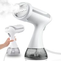 Défroisseur Vapeur, 1500W Défroisseur Vapeur Portable, Defroisseur Vapeur Vertical avec Réservoir d'eau de 300ml, Réchauffage Rapide en 20s, Fer à vapeur de voyage pour enlever les plis des vêtements