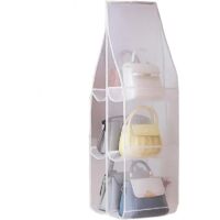 Organiseur de sac à main à suspendre pour sac à main, organiseurs à suspendre dans une armoire, organiseur de sac à main pour placard (couleur : blanc, taille : M)
