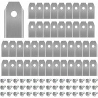 Enowelir Lames De Tondeuse Robotique En Titane 45 Pièces Avec Vis Compatibles Modèles Automower Gardena Yardforce