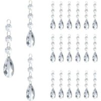 Perles de Cristal 24Pcs Decoration Noel Sapin de Noel Decoration Noel Interieur Deco Noel Interieur Décoration Noel Intérieur Decoration Sapin Noel Decoration Interieur pour Sapins de Noël