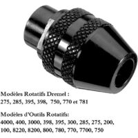 Mandrin universel sans clé pour outils rotatifs Dremel, Mini foret, adaptateur de mandrins, accessoires de graveur, 4486  1420