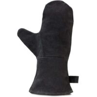 Mezheng – Gant de cheminée en cuir résistant à la chaleur – Isolation thermique – Doublure coton – Taille universelle pour barbecue et four