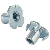 Ecrou en T Ecrou a Griffes écrou à 4 Pans Raccord Griffe M6 x 12 mm 50 pièces