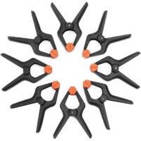 Pinces à Ressort Plastique, 8 Pièces,Ouverture jusqu'à 25,4mm,Pince de Serrage pour Décoration, Travaux du Bois et Studio de Photographie
