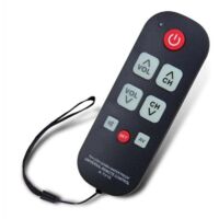Télécommande TV Universelle Simple et Étanche pour Personnes Âgées avec Boutons Grand Format et Éclairage LED