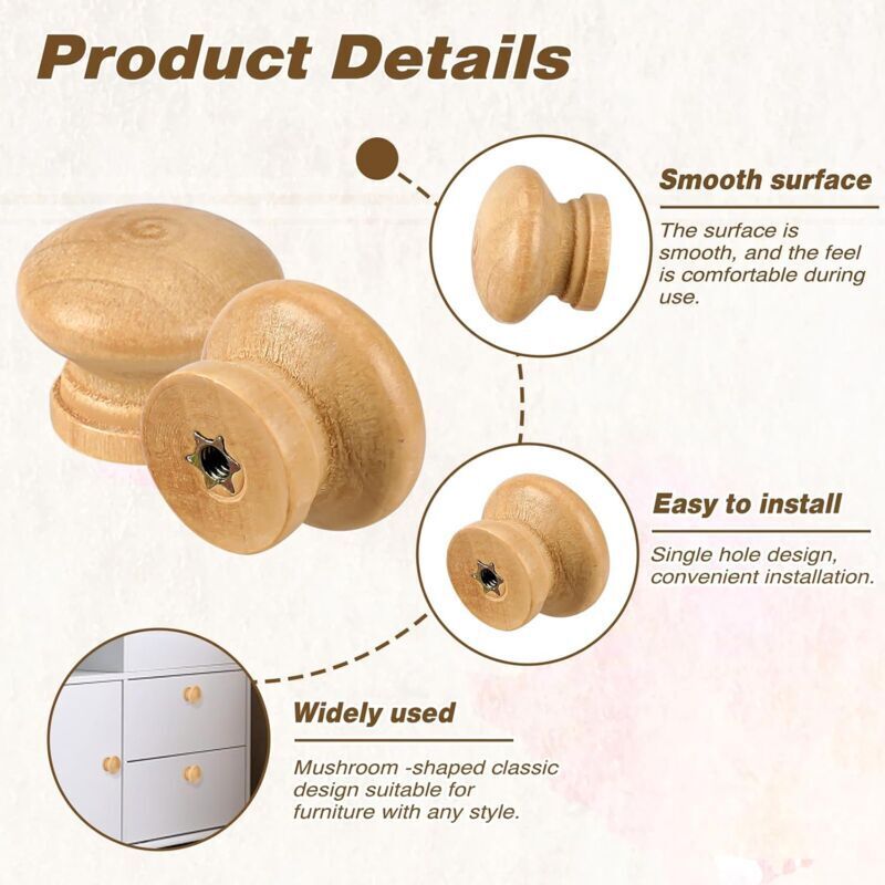 6 Pièces Poignee Meuble Dorée, 30 * 25 Mm Boutons De Meubles En Or, Boutons Armoire Ronds Poignet Tiroir En Alliage Aluminium Dore Avec Tournevis 96422811