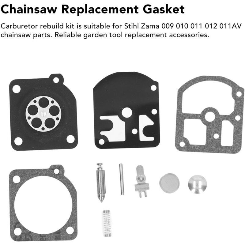 Kit Carburateur Complet Pour Tronçonneuse Stihl 009 010 011 012 - Avec Filtre à Air Et Durite Carburant