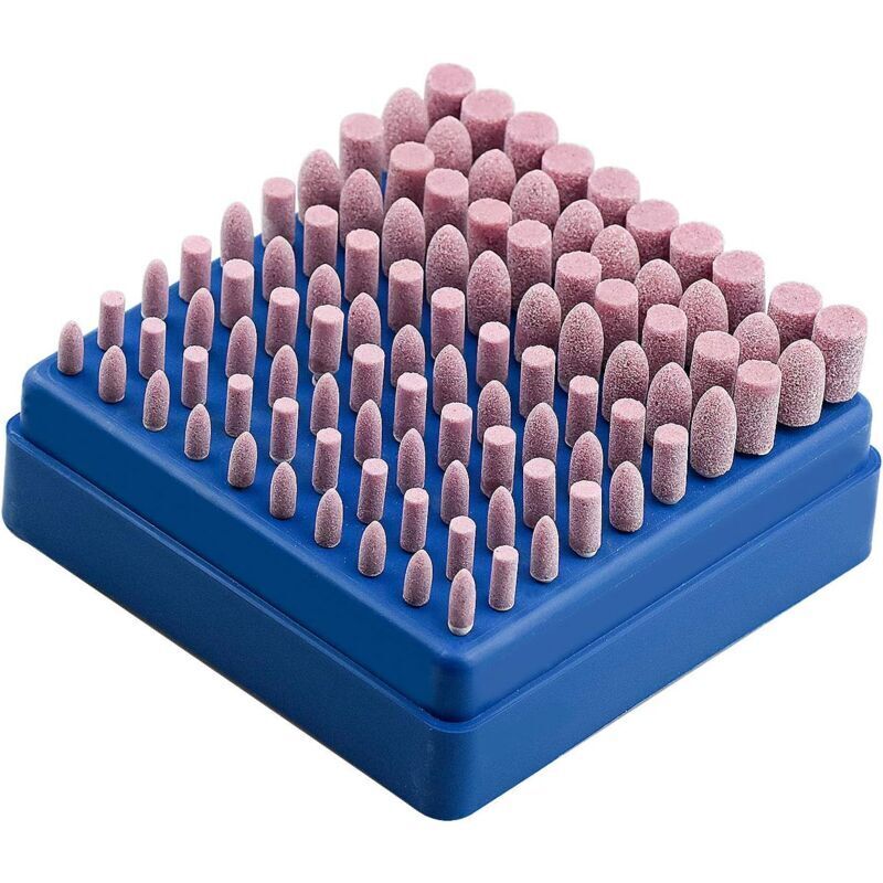 Ensemble De 120 Forets à Meuler Pour Outils Rotatifs Dremel, Meules En Alumine De 1 8 Pouce Environ 0 3 Cm Et Forets De Poncage 98755642