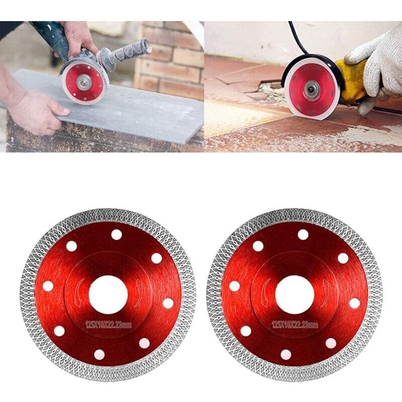 Disque Diamant PKD 125 Mm Pour Meuleuse - 6 Segments, Alésage 22.23 Mm, Pour Béton, Pierre, Colle